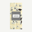 Cookies and cream white chocolate block served on a plate – indulgent handmade chocolate treat