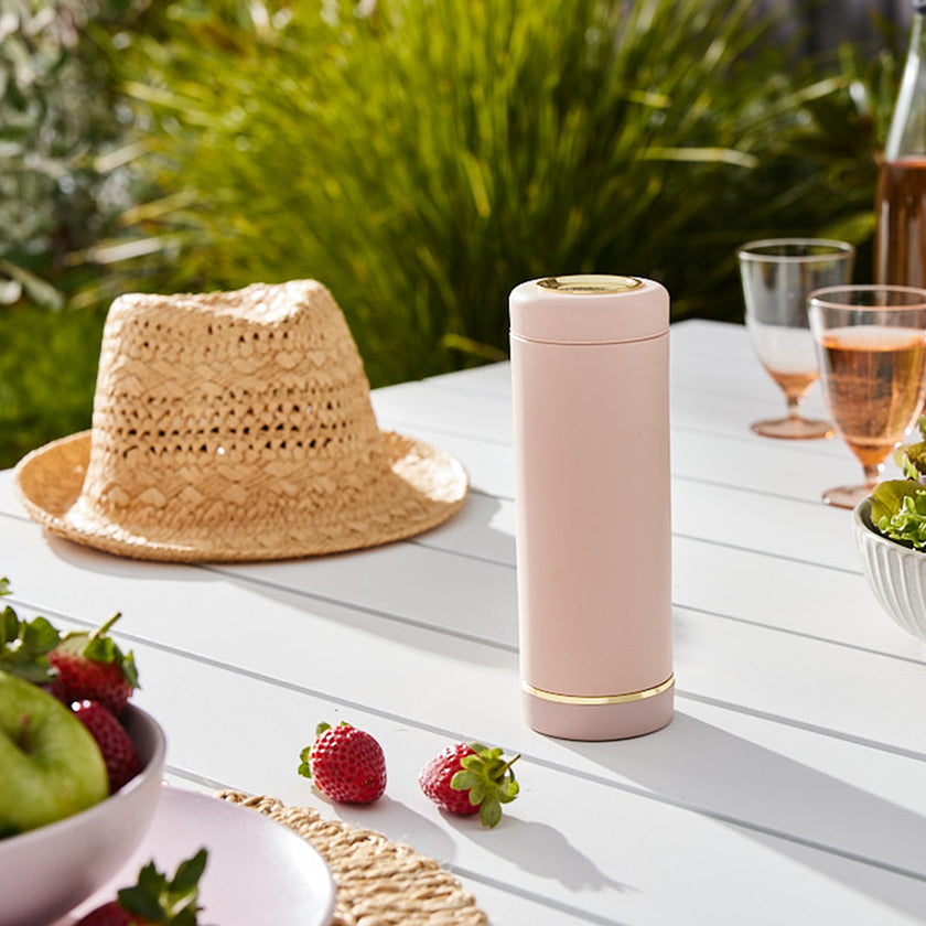 Saucie bottle stylish condiments sauce bottles blush pink
