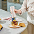 Mustard sauce bottle condiments in a stylish pretty beautiful bottle