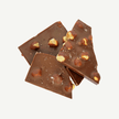Premium milk chocolate block with roasted hazelnuts, caramel crunch and sea salt – handmade in Geelong
