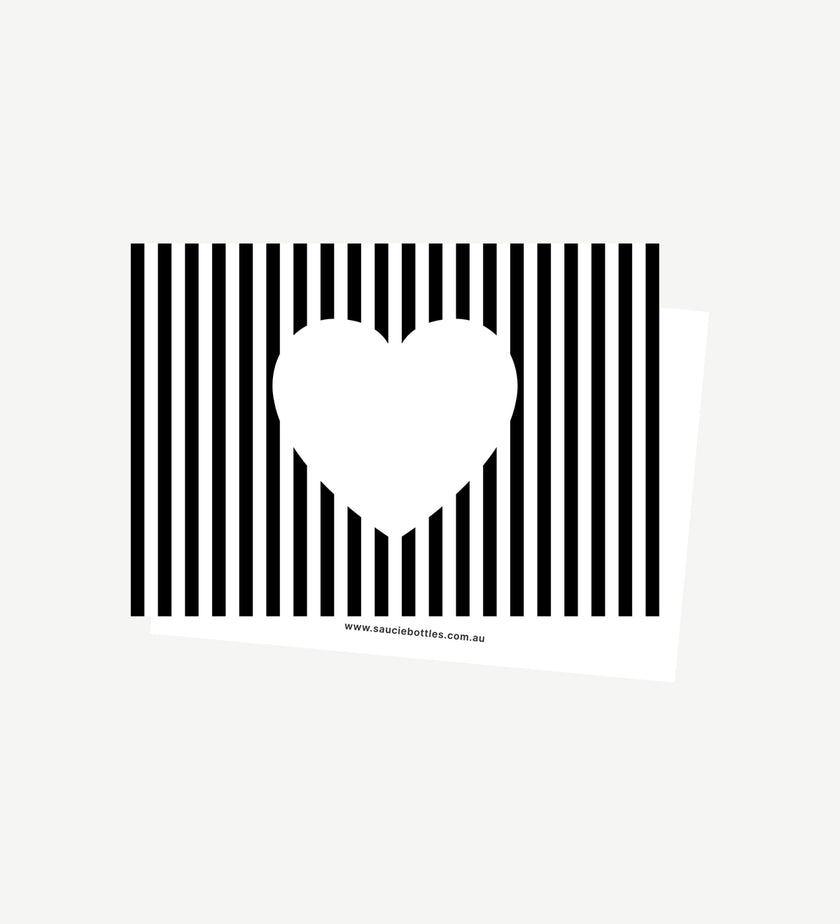 Personalised Message Card – elegant printed card included with Saucie hampers or gift boxes