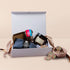 Care Hamper with linen wheat pillow, calming candle, Freckleberry freckles and hot chocolate pack – thoughtful get well gift