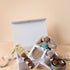 Handmade Freckleberry chocolates from New Baby Hamper – cookies and cream block, rocky road, freckles, heart chocolate and mallow pop