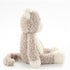 Plush toy dog on a white background