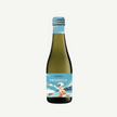 Bottle of prosecco with a label featuring a woman in a bikini on a white - hampers, corporate gifts, celebrations
