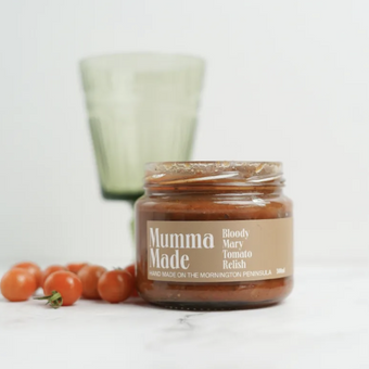 homemade bloody Mary tomato relish. A perfect addition to a BBQ, cheese or gift