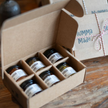 Mumma Made Sample Gift Box with 6 mini jars of jam, chutney, and relish