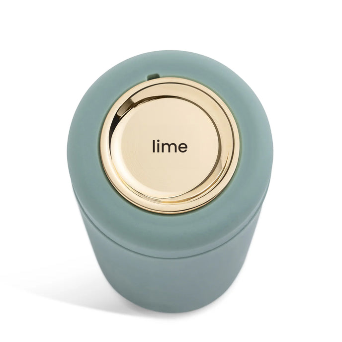 Lime refillable condiments bottle 