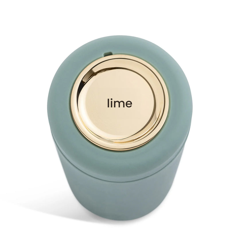 Lime refillable condiments bottle 