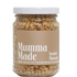 Jar of 'Mumma Made' seeded mustard on a white background